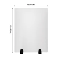2 Pcs 24*18 Inch Acrylic Office Desk Privacy Panels Frosting Process Desk Privacy Divider for Office 2