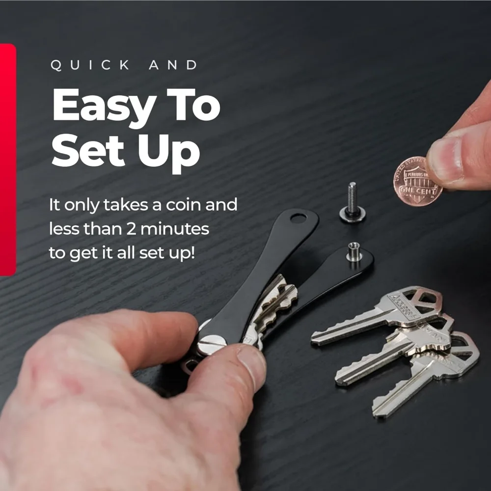 Compact Key Storage Organizer - Durable, Scratch-Free, and Tidy Solution
