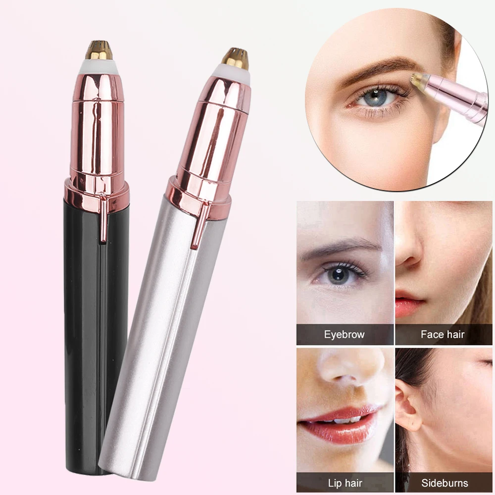 ElectricEyebrowTrimmerPenEyebrowEpilatorPainlessEyeBrowRazor