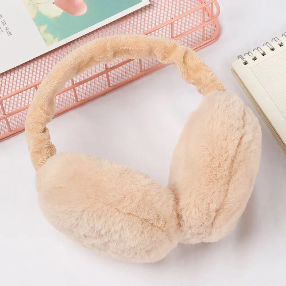Adjustable Autumn And Winter Foldable Ear Cover Earflaps Women Earmuffs Solid Color