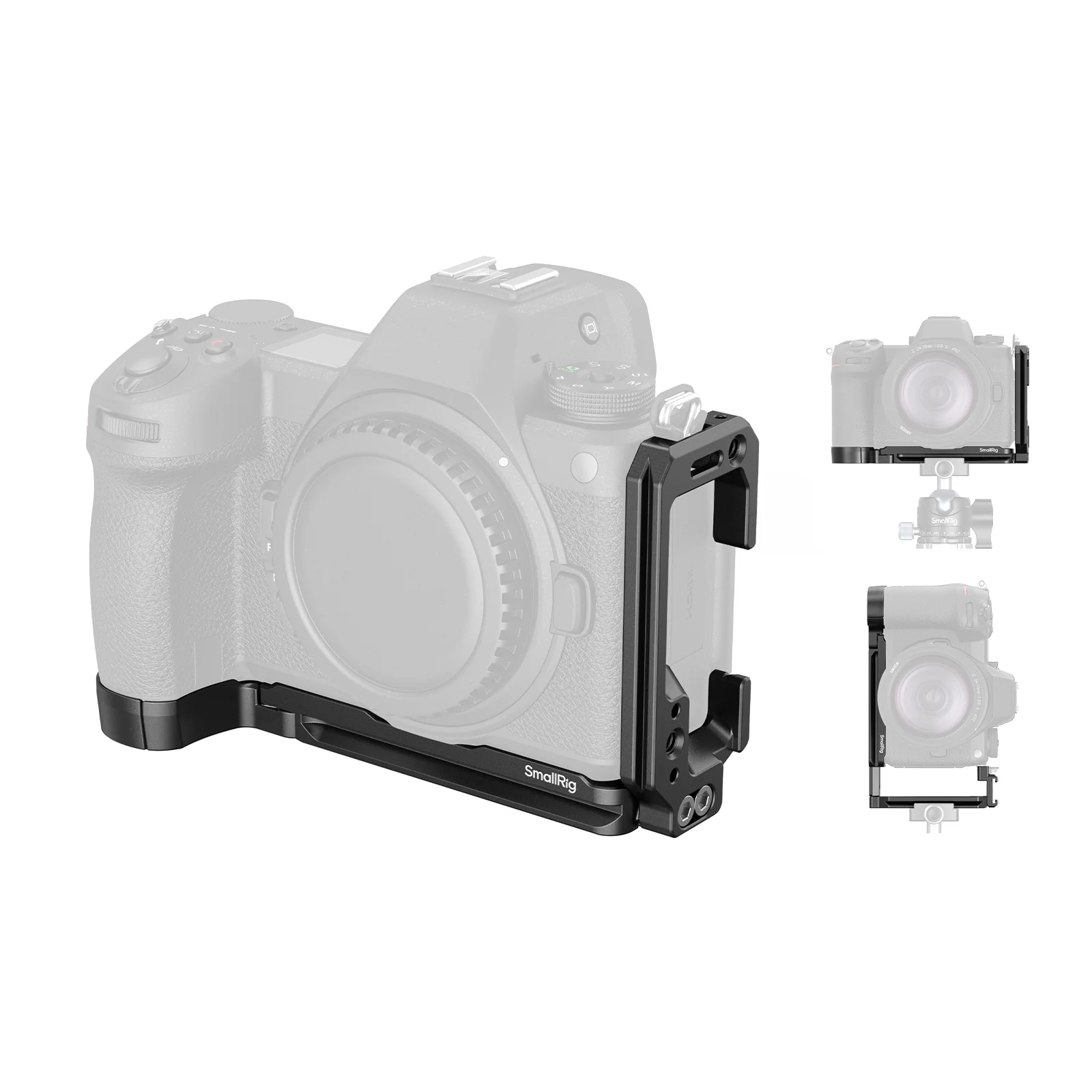 SmallRig Z 6III L-förmige Montageplatte für Nikon Z 6III, L-Platte für Arca-Swiss mit 1/4"-20 Gewindelöchern, Kaltschuhhalterung -4523 – Detail 1
