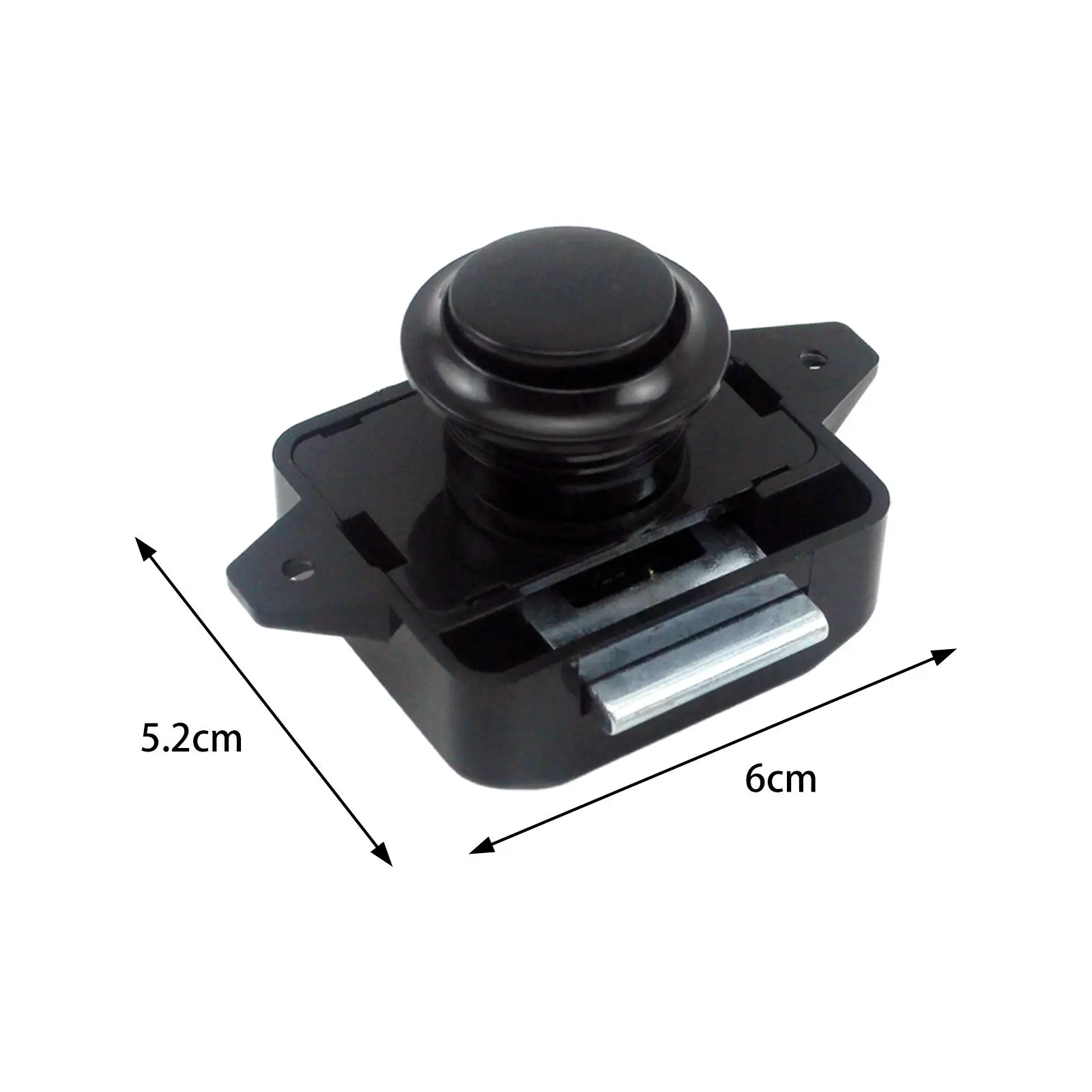 Push Button Latch Lock Easy Installation Hardware Cabinet Door Catch Cupboard Lock for Home Motorhome Campers RVs Yachts