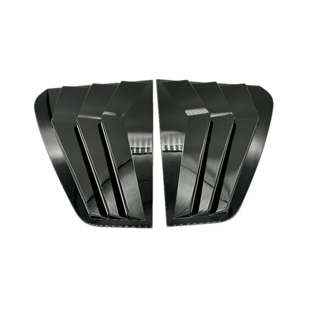 폭스바겐 골프 MK7 MK7.5 2013-2019 차량용 리어 루버 윈도우 사이드 셔터 커버 트림 스티커 벤트 스쿱 ABS 카본 파이버 블랙 부품