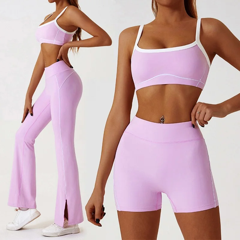 Gym Workout Set Yoga Set Fitness Set Sports Set Sportswear Set Cloud Hide Women Yoga Suit Gym Fitness Set