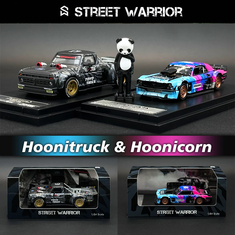 SW в наличии 1:64 Mustang Hoonicorn RTR F150 Hoonitruck, фигурка панды, литый под давлением, модель автомобиля, игрушка, уличный воин