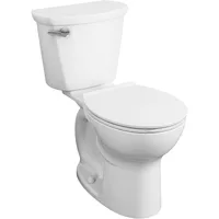 Two-Piece Toilet Chair Height Round Front Floor Mounted High Efficiency Toilets White 1.28 Gpf 1