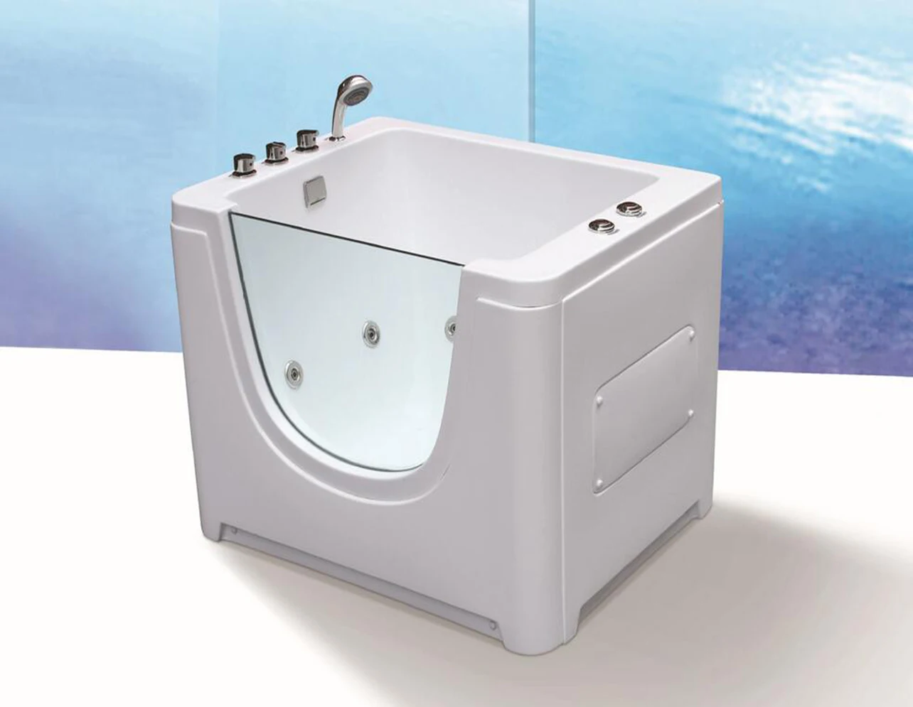 Description Picture 4 of item1100X850X840mm Infant Baby Portable Spa Acrylic Hydromassage Whirlpool Kids Children Bathtub NS805