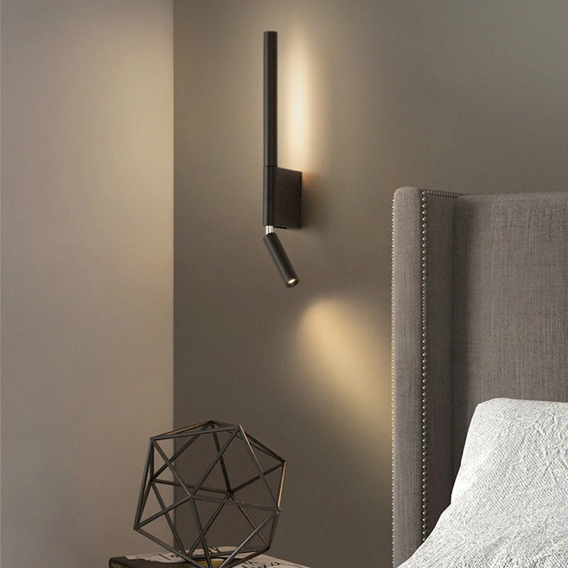 Lampade Da Parete Moderne A Led Applique Per Comodino Soggiorno Camera Da Letto Hotel Faretti A Rotazione Pieghevoli Con Luce Di Lettura Interruttore