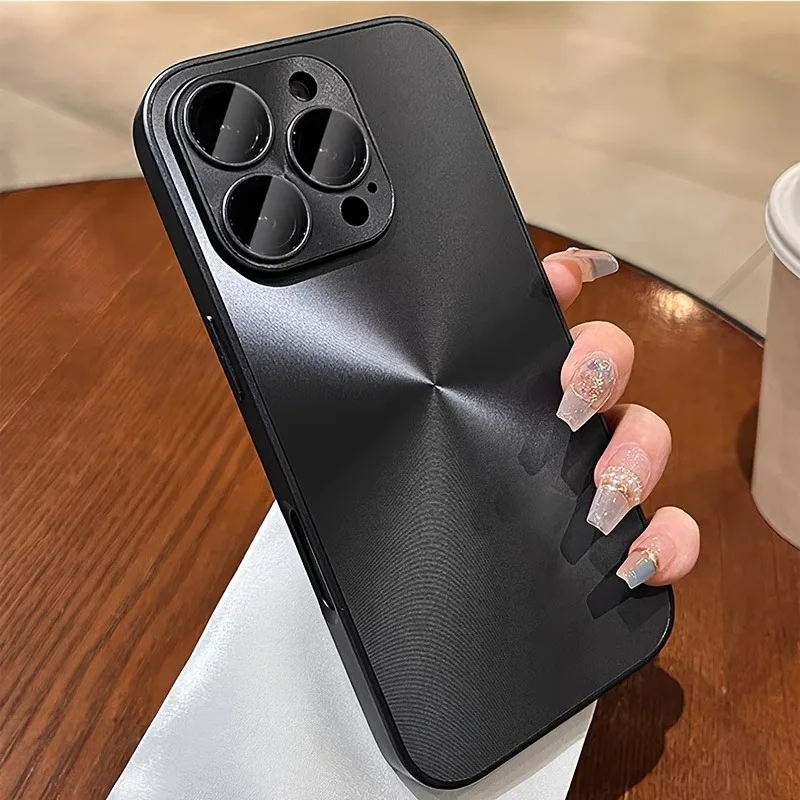 Luxury Dazzling CD Square Frame Phone Case with Lens Protection