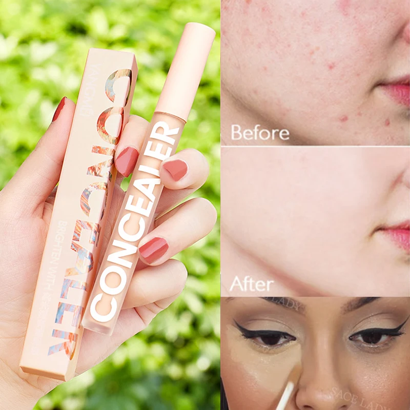 Colors Face 3 Eye Concealer Cream Cover Akne Spots Dark Circles Natural Makeup Effect Base Liquid Foundati_voghion.com