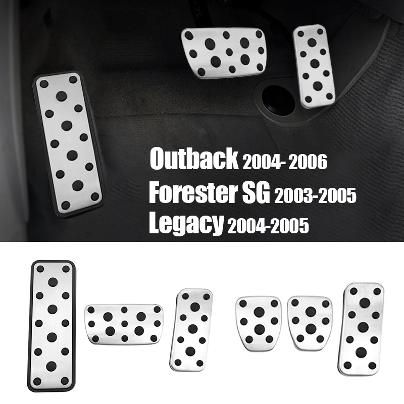 

For Subaru Forester SG 2003-2005 Legacy 2004-2005 Outback 2004-2006 Car Accelerator Brake Foot Rest Pedals Cover Pad Accessories