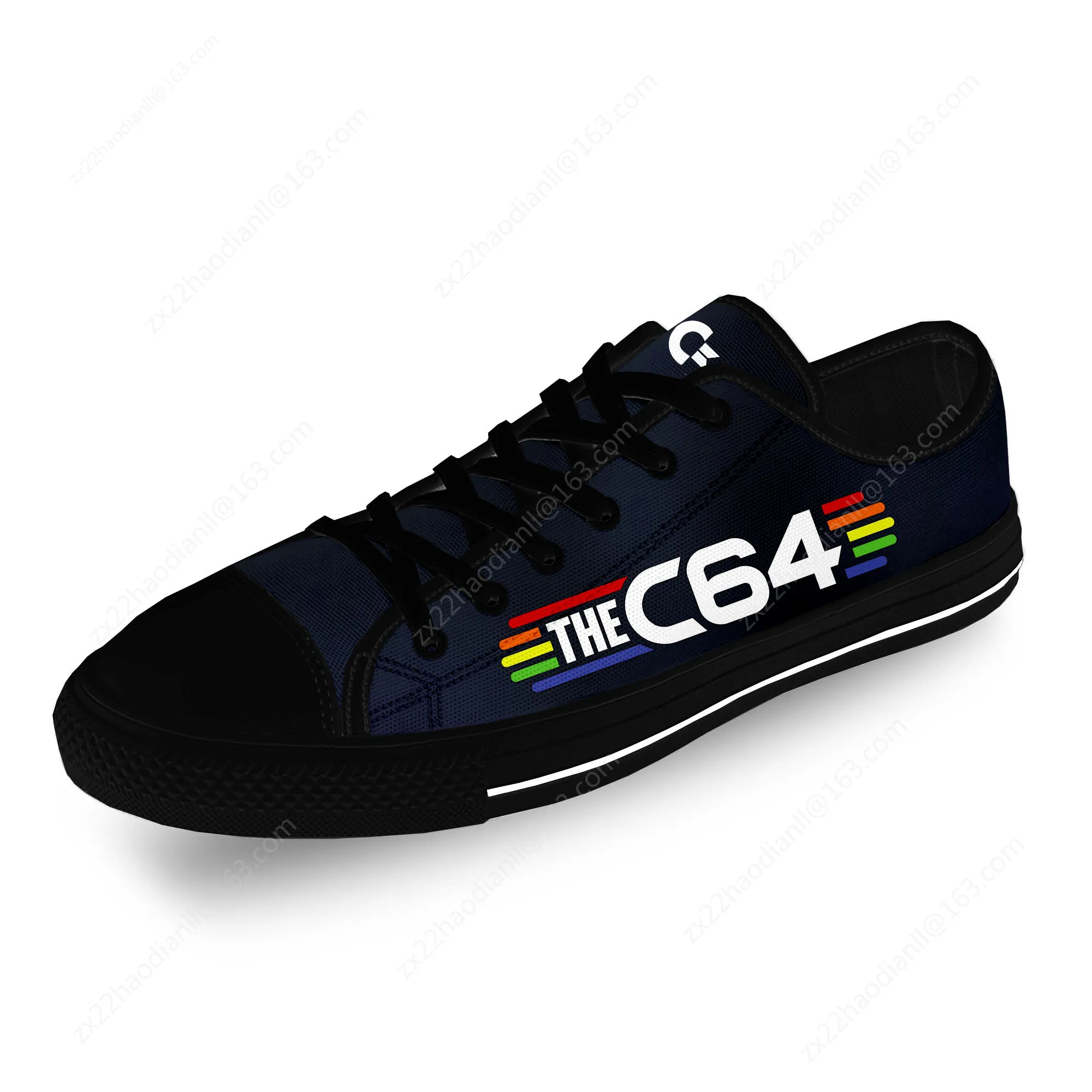 Commodore C64 SID Amiga Computer Casual Cloth Fashion 3D Print Low Top Canvas Shoes Men Women Lightweight Breathable Sneakers