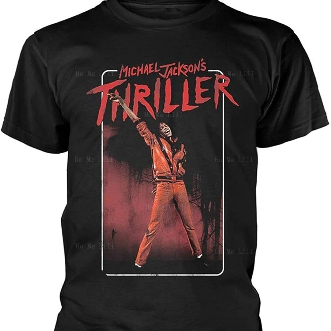 T-Shirt Michael Jackson Thriller 100% Cotone Manica Corta Girocollo