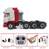 LESU 1/14 8*8 Painted RC Tractor Truck Car Model Metal Chassis W/ Cabin Servo 540 Motor Gearbox Light Sound System Controller 5