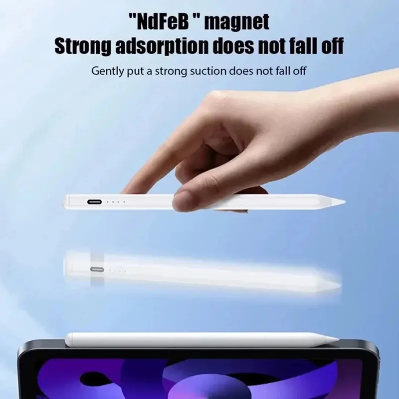 Universal Rechargeable Stylus Pen with Fine Tip and Palm Rejection