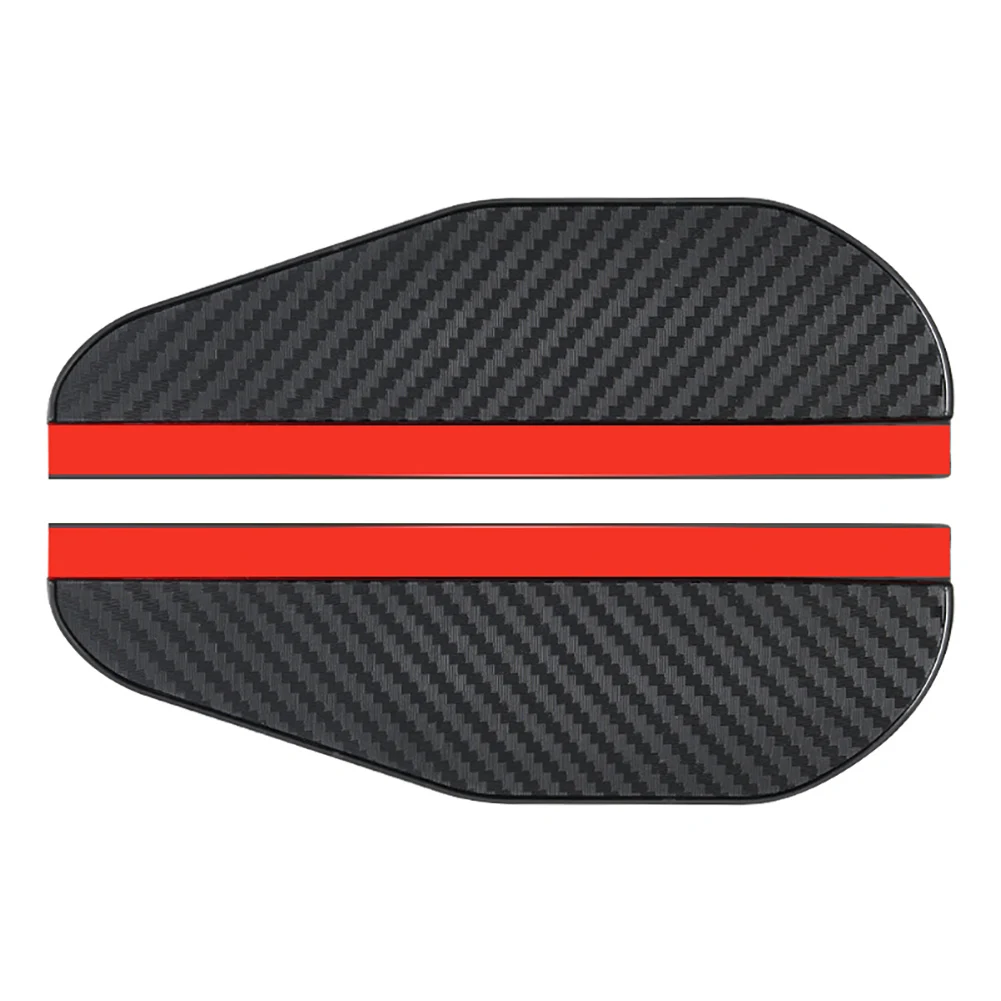 Rearview Mirror 2Pcs Car Side Rear View Mirror Rain Eyebrow Visor Carbon Fiber Black Rain Guard PVC Sun Shade Self Adhesive Car Accessories