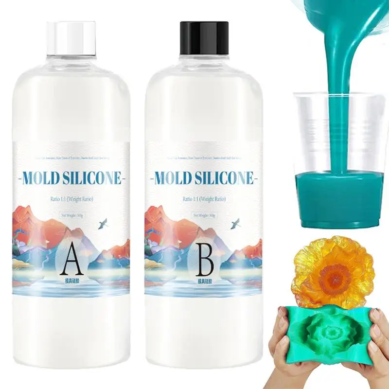 DIY Silicone Mold Making Glue AB 11 Liquid Rubber Copy Clone Object