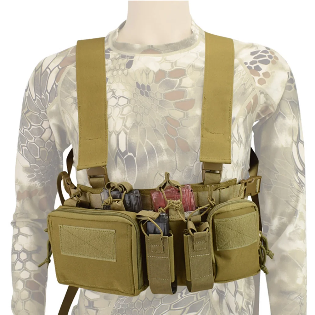 CS Match Wargame TCM Chest Rig Airsoft   и͸   Ű Ŀġ Ȧ Molle ý 㸮  Ϸ Swat