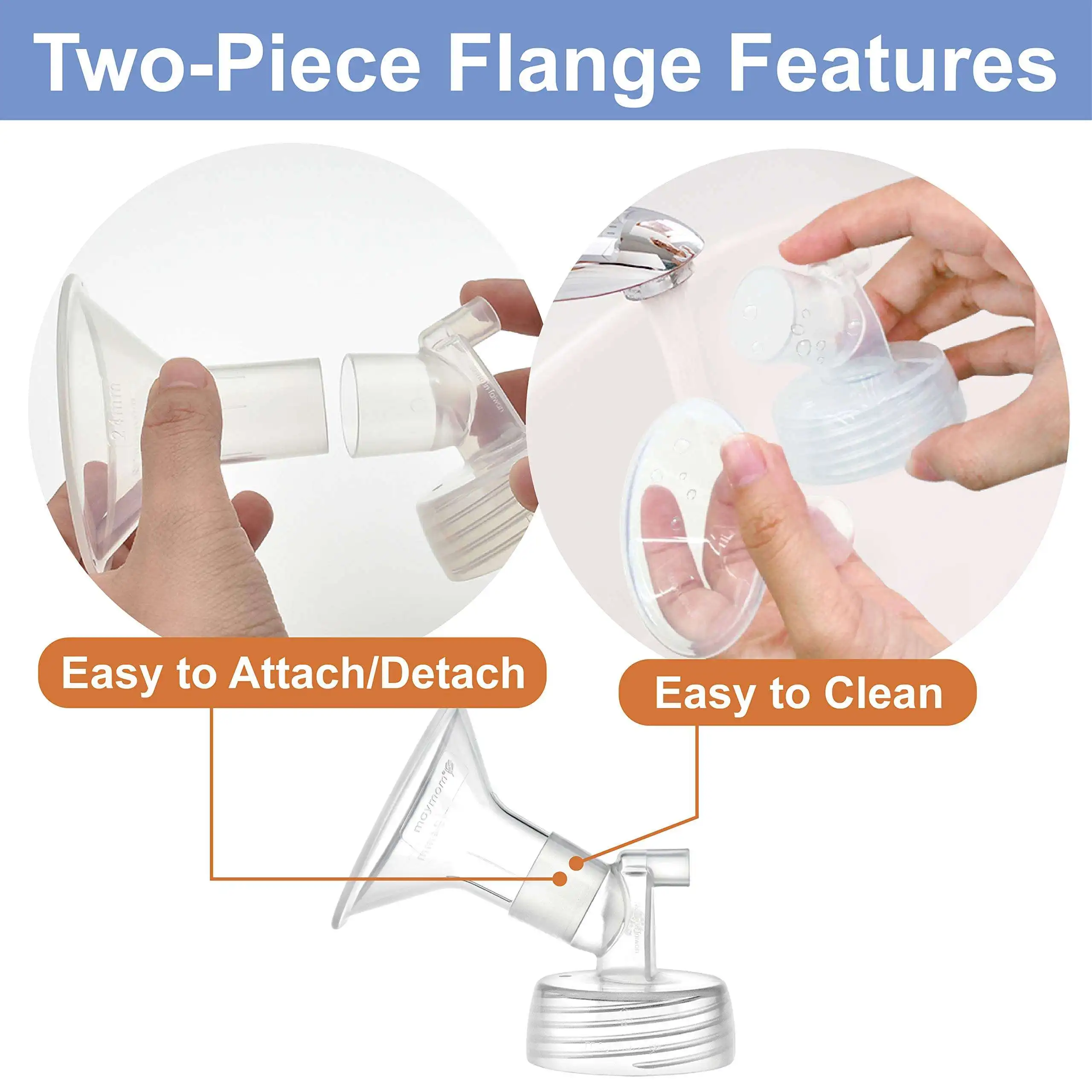 Compatible with Spectra breast pump accessories tee breast pump baby feeding accessories PP Food Grade spectra parts