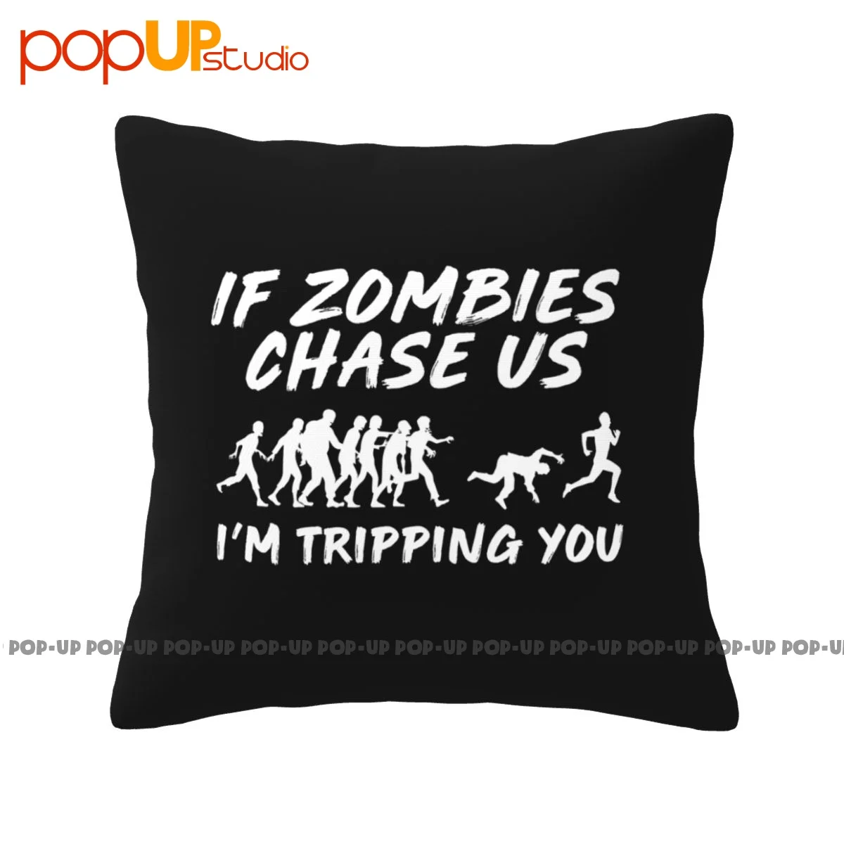 Custom Zombie Chase Zombie Apocalypse Gamer Gift Federa Copricuscino Per Divano Traspirante Confortevole
