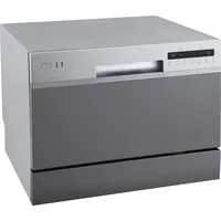 EdgeStar DWP63 21-5/8 Inch Wide 6 Place Setting Countertop Dishwasher - Silver 1