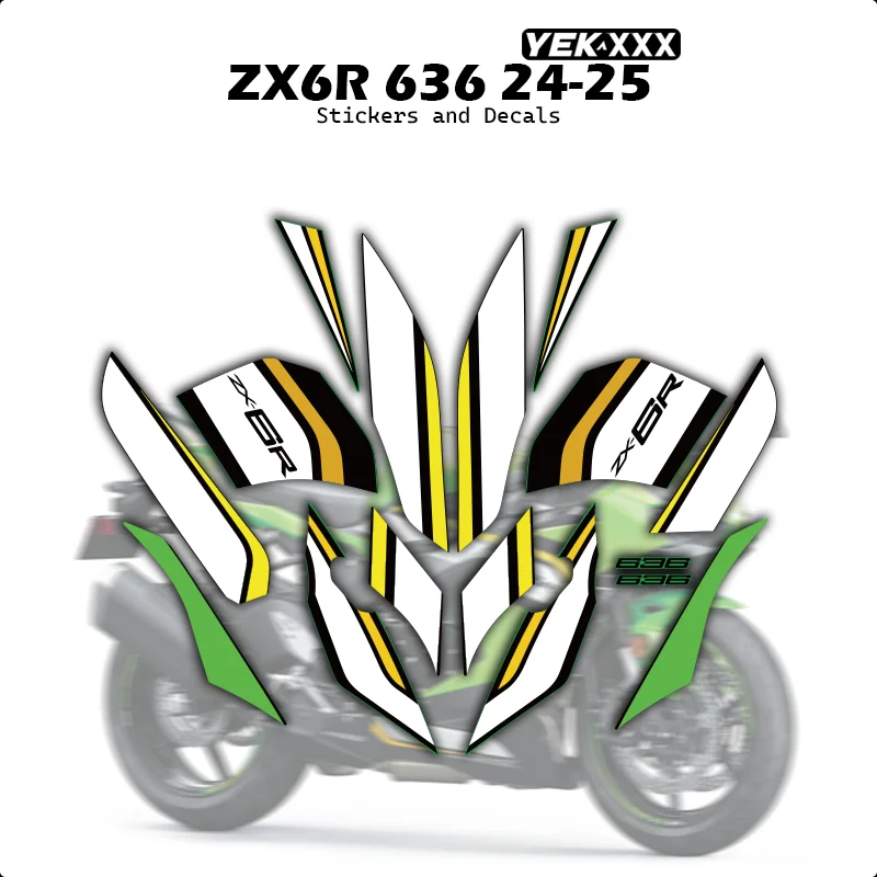 For Kawasaki ZX-6R 2024-26 Fairing Decal Sticker Set - Original