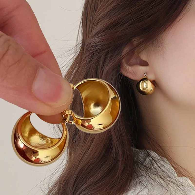 Classic Ball Earrings  Gold Filled  H Studio Jewelry