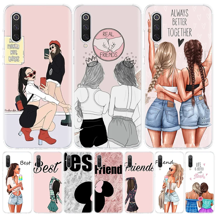 Ragazze Best Friends Forever Bff Custodia Per Telefono Per Xiaomi Redmi Note 12 10 10S 11 11S 11T 9 9S 8 8T 7 9T 11E Pro 5G 7 Plus Fashion