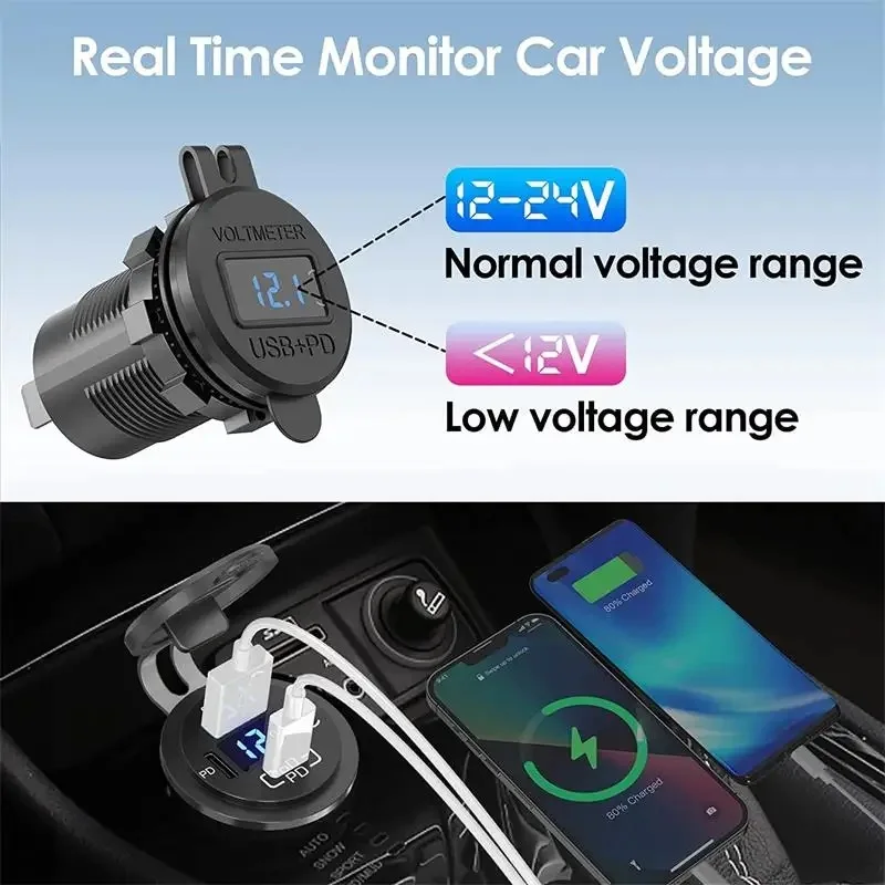 12-Volt 3 Port USB Car Charger