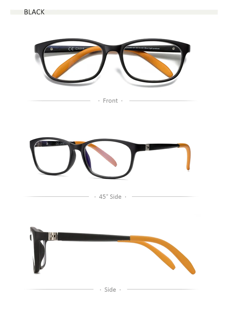 ZENOTTIC Kinder-Anti-Blaulicht-Brille, TR90-Silikon, flexibler optischer Rahmen, Brillen für Jungen und Mädchen – Detail 7