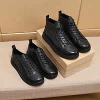 Cowhide Men's Shoes Leather Four Seasons Leisure Driving Shoes 2
