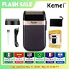 Kemei Electric Shaver For Men Fashionable Men's Leather Shell Waterproof Rechargeable Professional Beard Trimmer Razor KM-2024 1