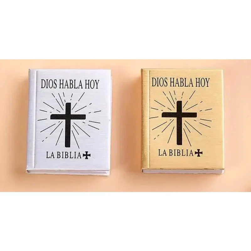 Spanish Real Mini Holy Bible Keychain, Catholicism Christian Jesus Cross Keychain,First Communion Religion Party Holy gift - Image 3