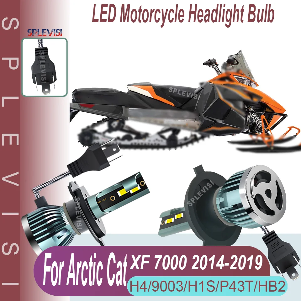 1PC BA20D CSP LED Lampadina per faro anteriore per moto
