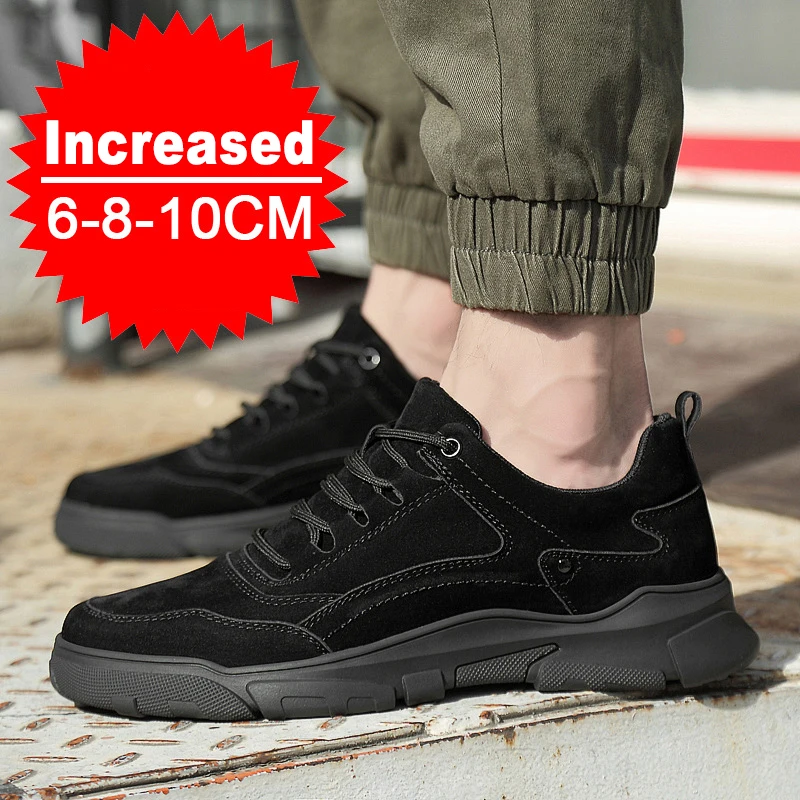 

New Men Sneakers Elevator Shoes Hidden Heels Breathable Heightening Shoes For Men Increase Insole 8CM Sports Casual Height Shoes