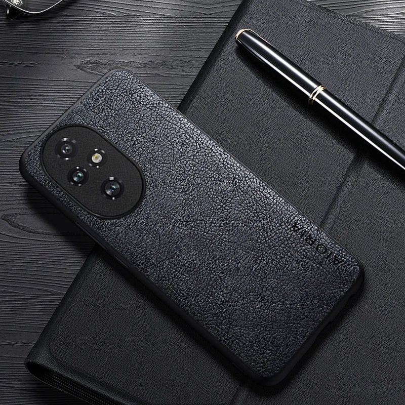 Luxury Leather Business Cover for Honor 200 Pro - Sleek and Sophisticated Design