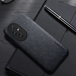Luxury Leather Business Cover for Honor 200 Pro - Sleek and Sophisticated Design (Black)