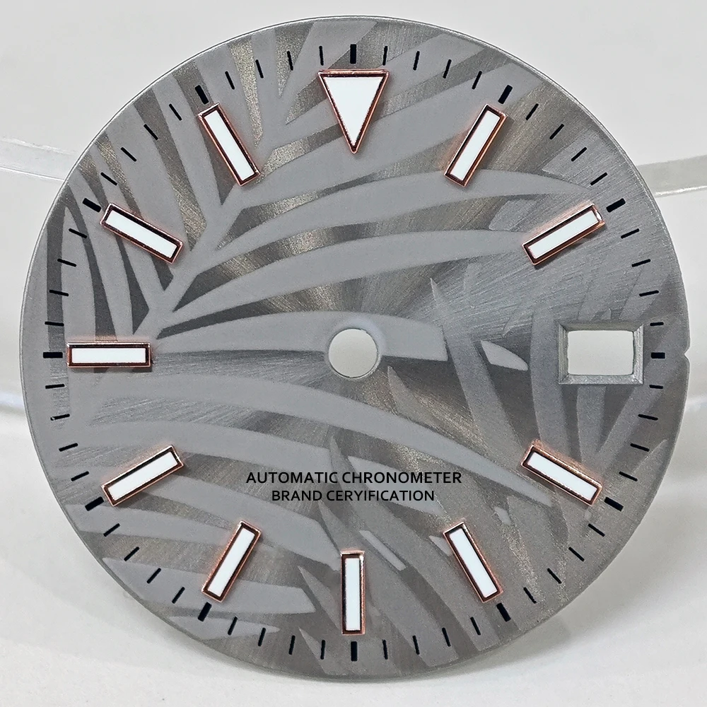 Green Luminous High-Quality Watch Face for Date Series, 28.5mm Dial