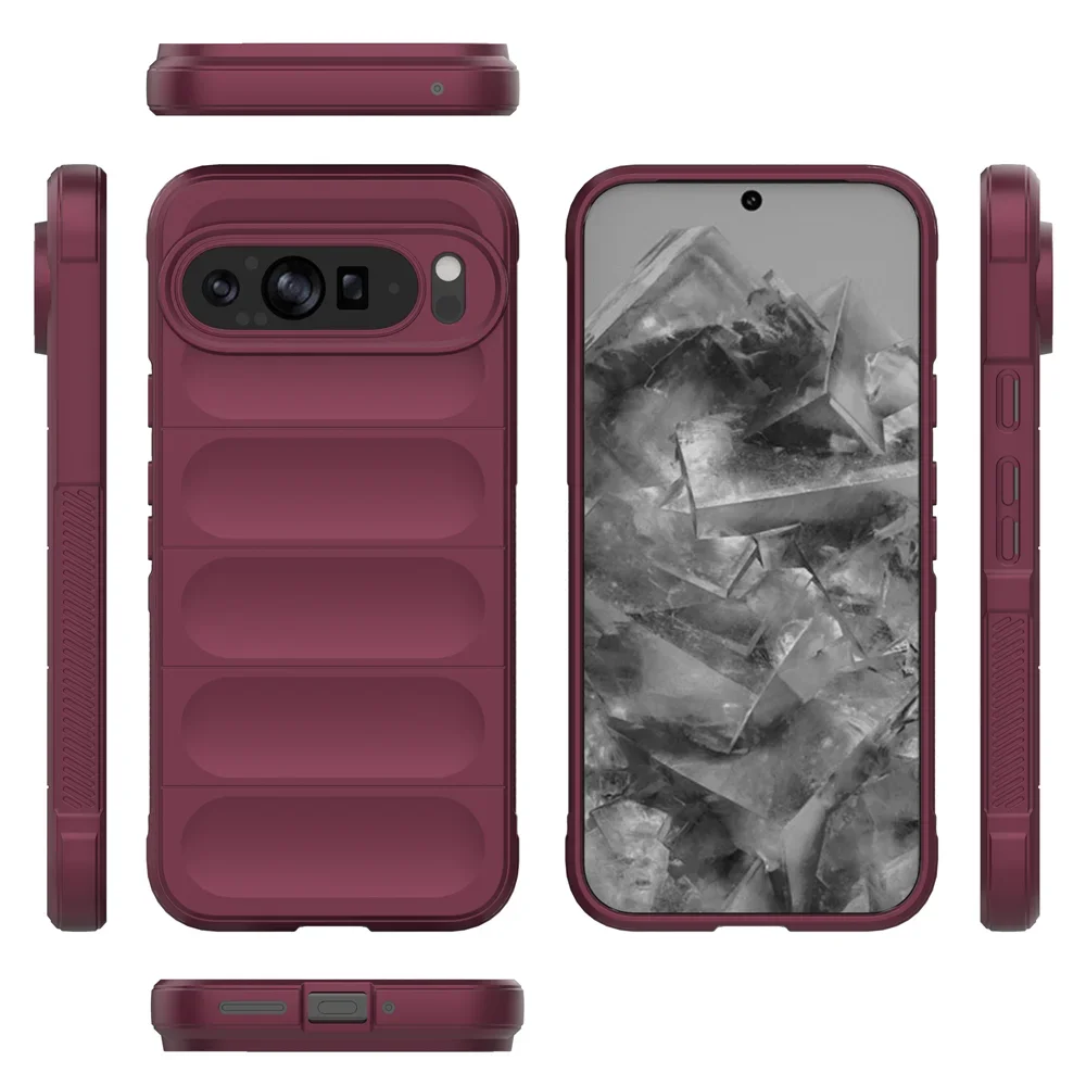 Silicone Matte Shockproof Phone Case - Soft Protective Cover with Skin Feel