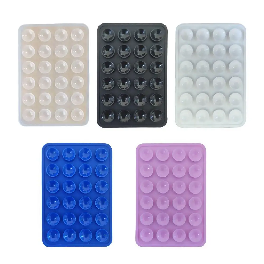 Pack De Ventosas Dobles De Goma/plástico Transparente De 50x20 Mm, Marca Rubbersuckers UK, Para Fijación Temporal
