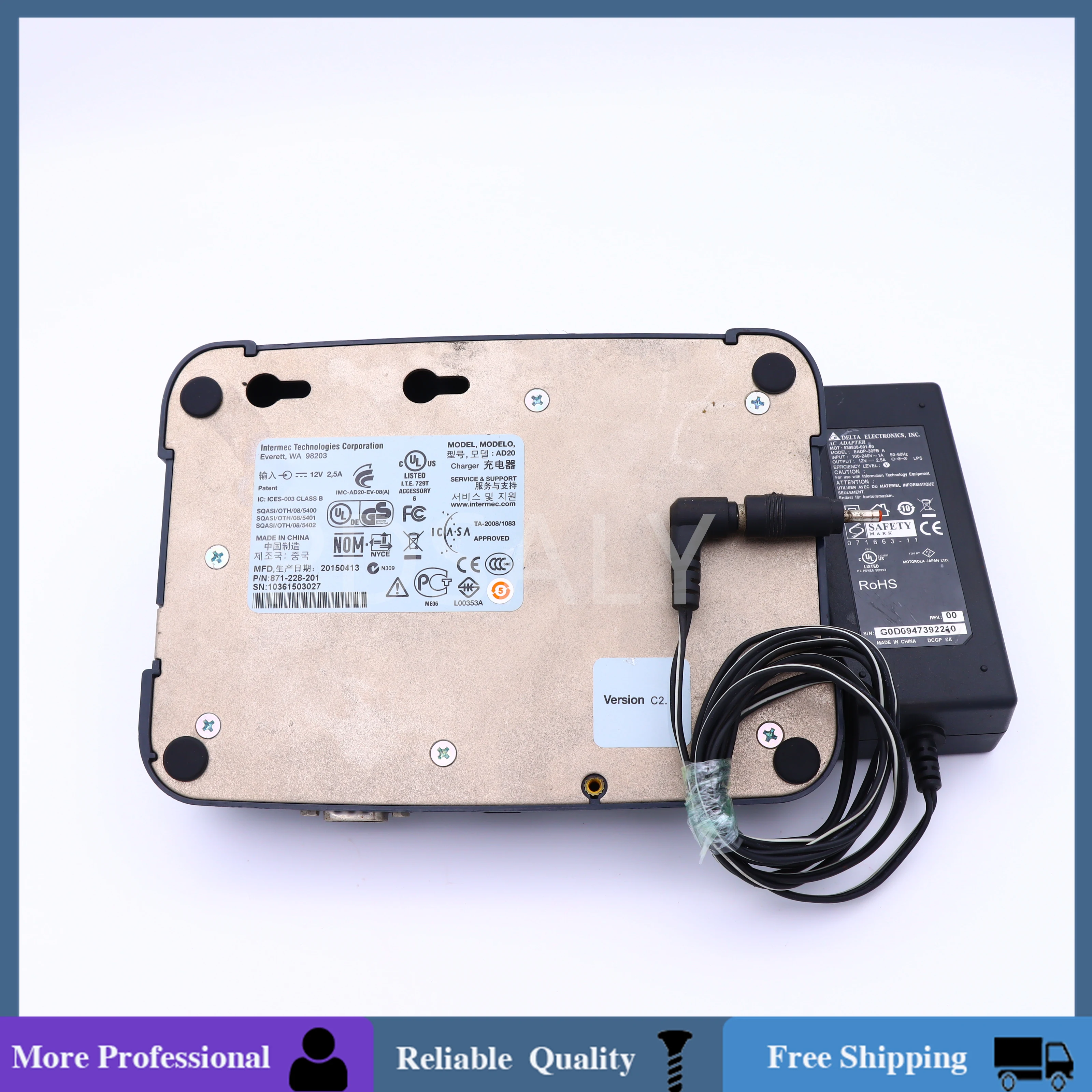 단일 도크 충전 크래들 스테이션 및 전원 공급 장치, Intermec CK65 CK3X CK3R 용, AD20 871-228-201