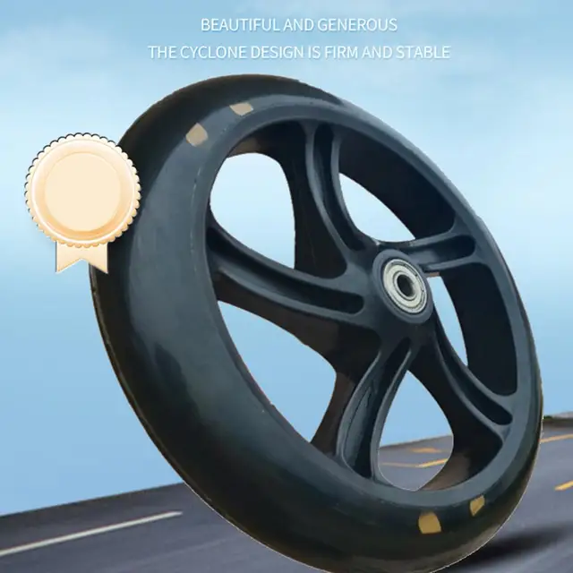 Superleise PU-Rollerräder 200x40mm - Perfekter Ersatz Für Trolleys Und Wagen