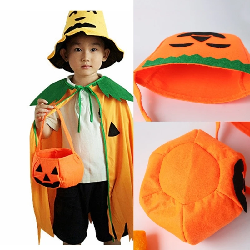 

Pumpkin Tote Bag Halloween Pumpkin Bag Trick Or Treat Kid Candy Bag Holiday Gift Photoshooting Props Party Supplies