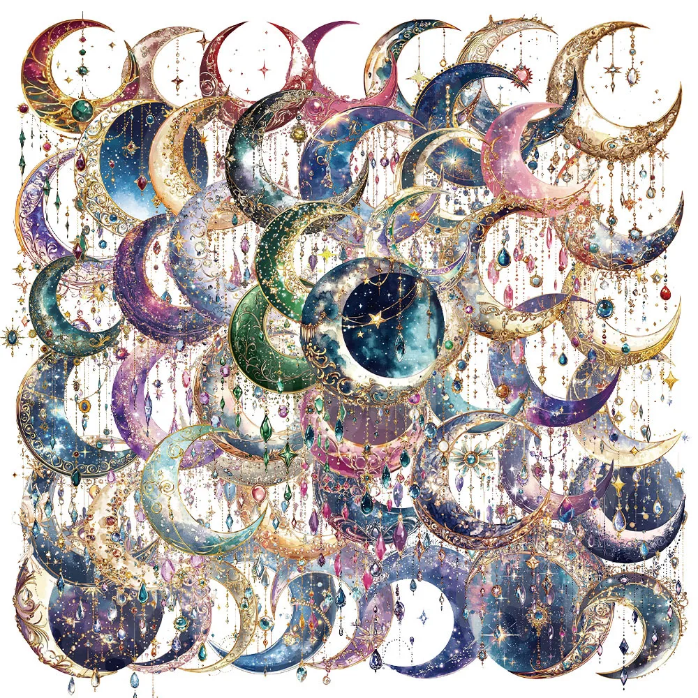 50/100PCS 창의적인 판타지 갤럭시 고급스러운 인스타일 분위기 스티커 봉투..