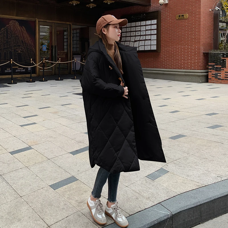 4XL Plus Size Winter Maternity Coats Korean Style Long Sleeve Pregnancy X-Long Outwear Fashion Pregnant Women Loose Bread Jacket