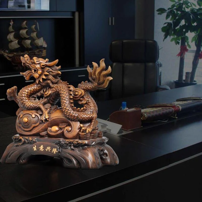 

1pcs Dragon Decoration Feng Shui Dragon 12 Zodiac Dragon Lucky Town House Home Office Table Crafts Gift Feng Shui Dragon