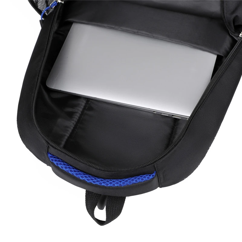 Fashionable black backpack with multiple compartments - spacious interior - ideal for school, work or travel necessities, backpa