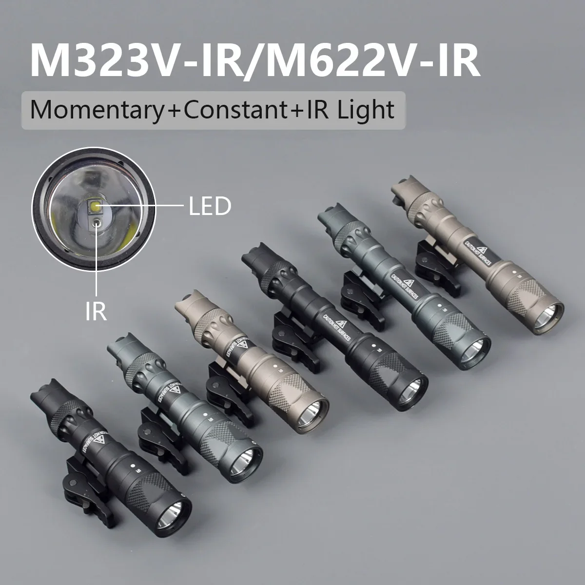 

Tactical SureFire M300 M600 Upgrade M323V M622V Strobe M323V-IR M622V-IR Infrared Airsoft Weapons Flashlight Hunting AR15 Light