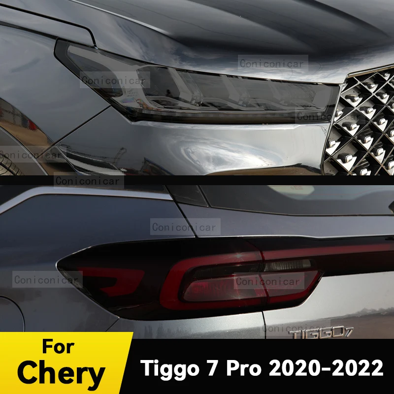 

Для автомобильных фар CHERY TIGGO 7 Pro 2020 2021 2022, черный цвет, яркость, меняющий цвет, стикер, аксессуары