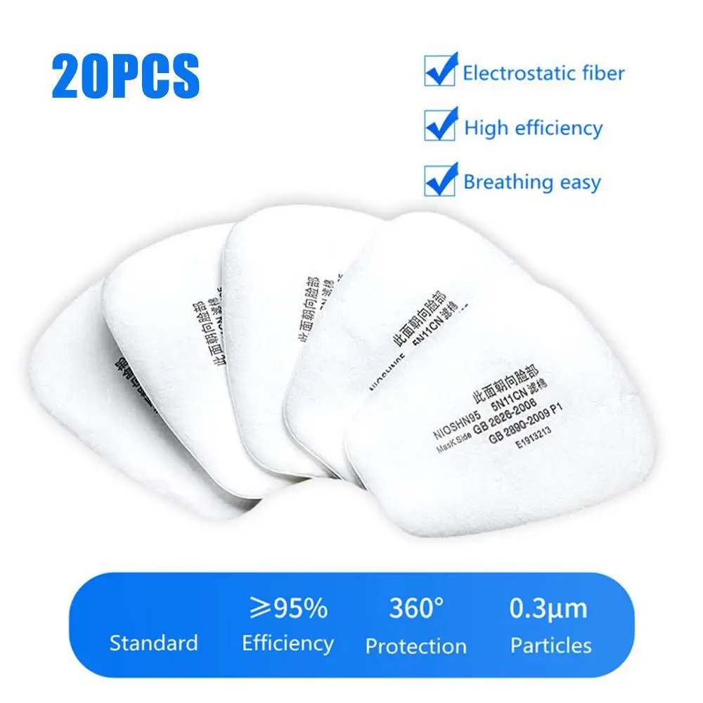 

5N11 Dust Cotton Filter Paper 501 Holder For 6001/6200/7502/6800 Chemical Spraying Painting Respirator Gas Mask Accessories